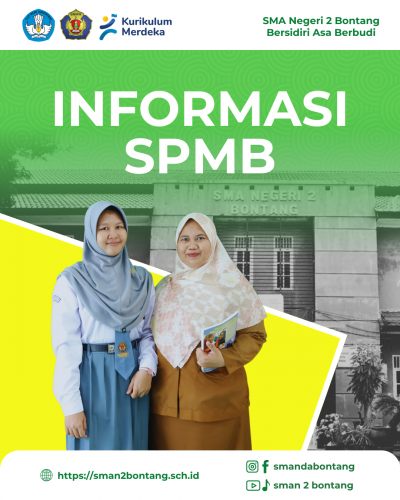 PENGUMUMAN HASIL SPMB ONLINE TAHAP II SMAN 2 BONTANG TP 2025/2026