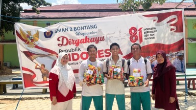 Semarak HUT Kemerdekaan RI ke-81, SMAN 2 Bontang Gelar Beragam Lomba 17 Agustusan